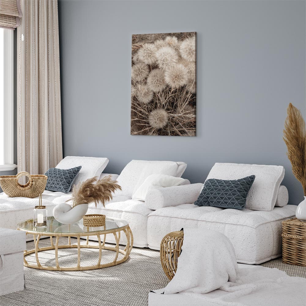 Delicate Flower Bunch Vertical Canvas Print