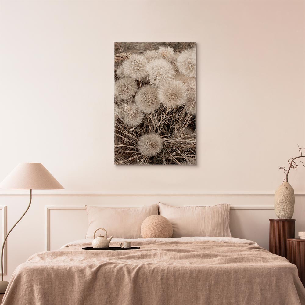 Delicate Flower Bunch Vertical Canvas Print