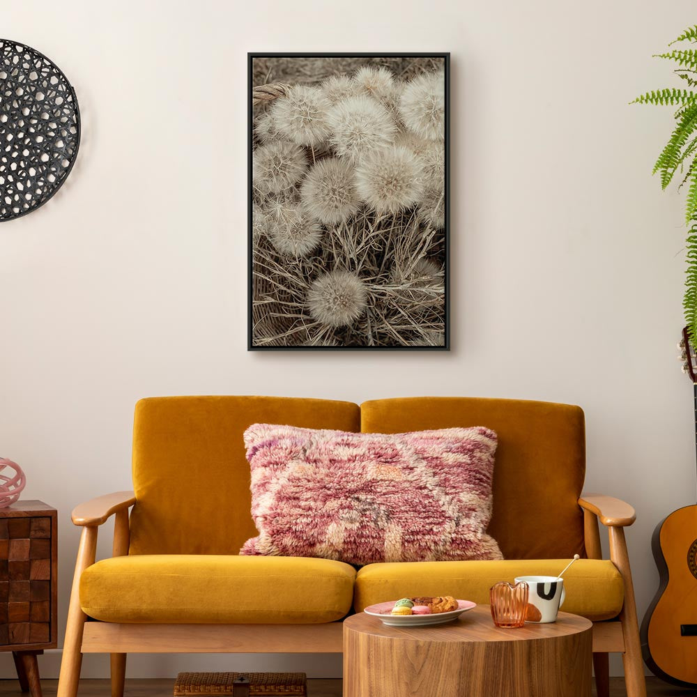 Delicate Flower Bunch Vertical Canvas Print