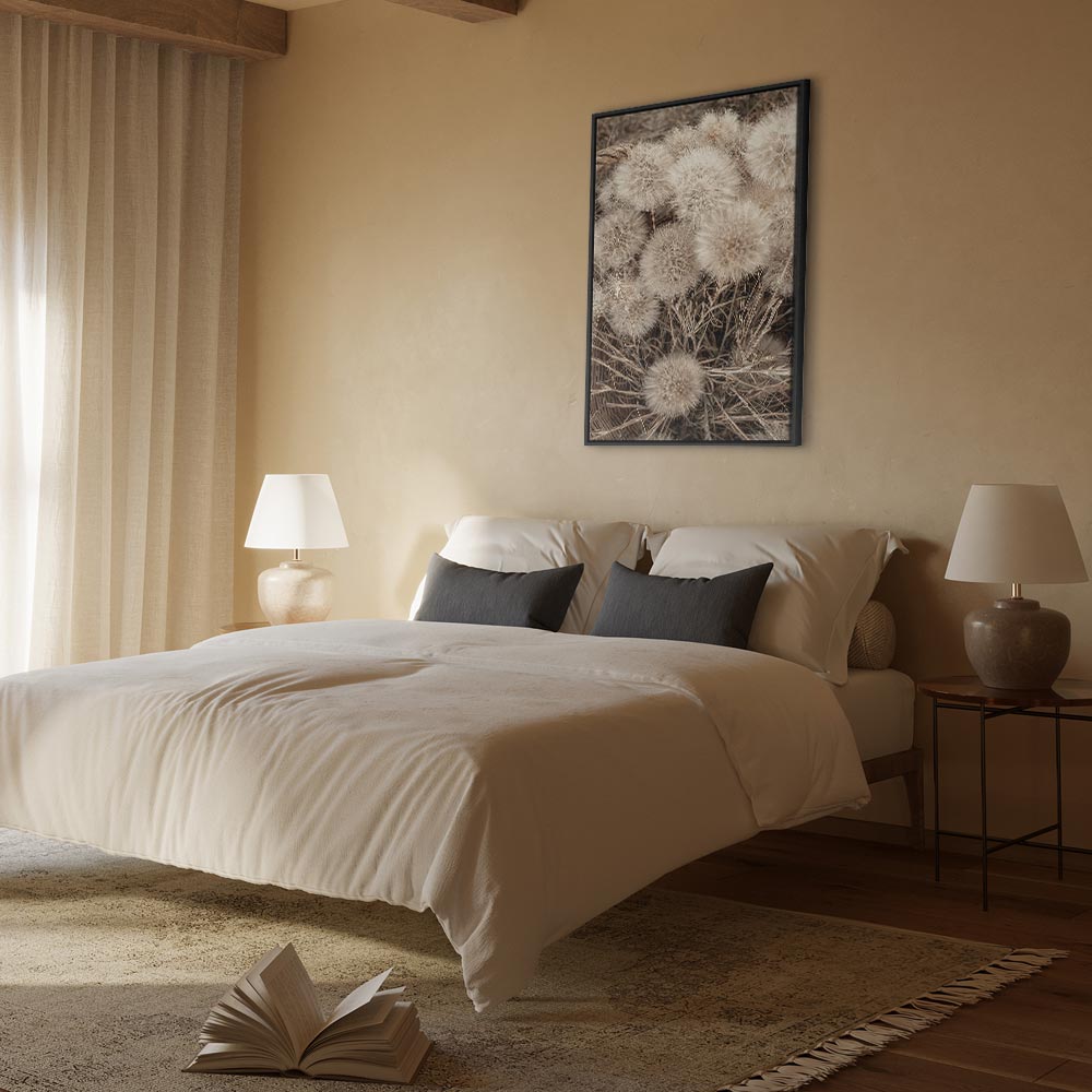 Delicate Flower Bunch Vertical Canvas Print