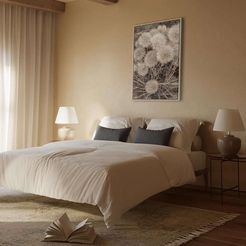 Delicate Flower Bunch Vertical Canvas Print