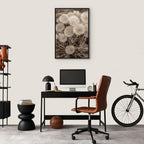 Delicate Flower Bunch Vertical Canvas Print