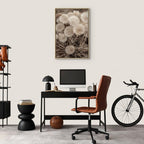 Delicate Flower Bunch Vertical Canvas Print