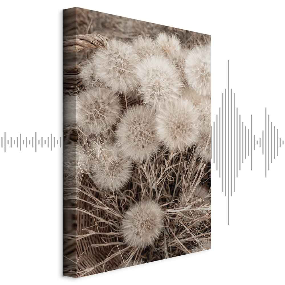 Delicate Flower Bunch Vertical Canvas Print