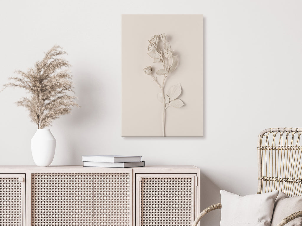 Canvas Print Harmonious Rose Vertical 1 Part