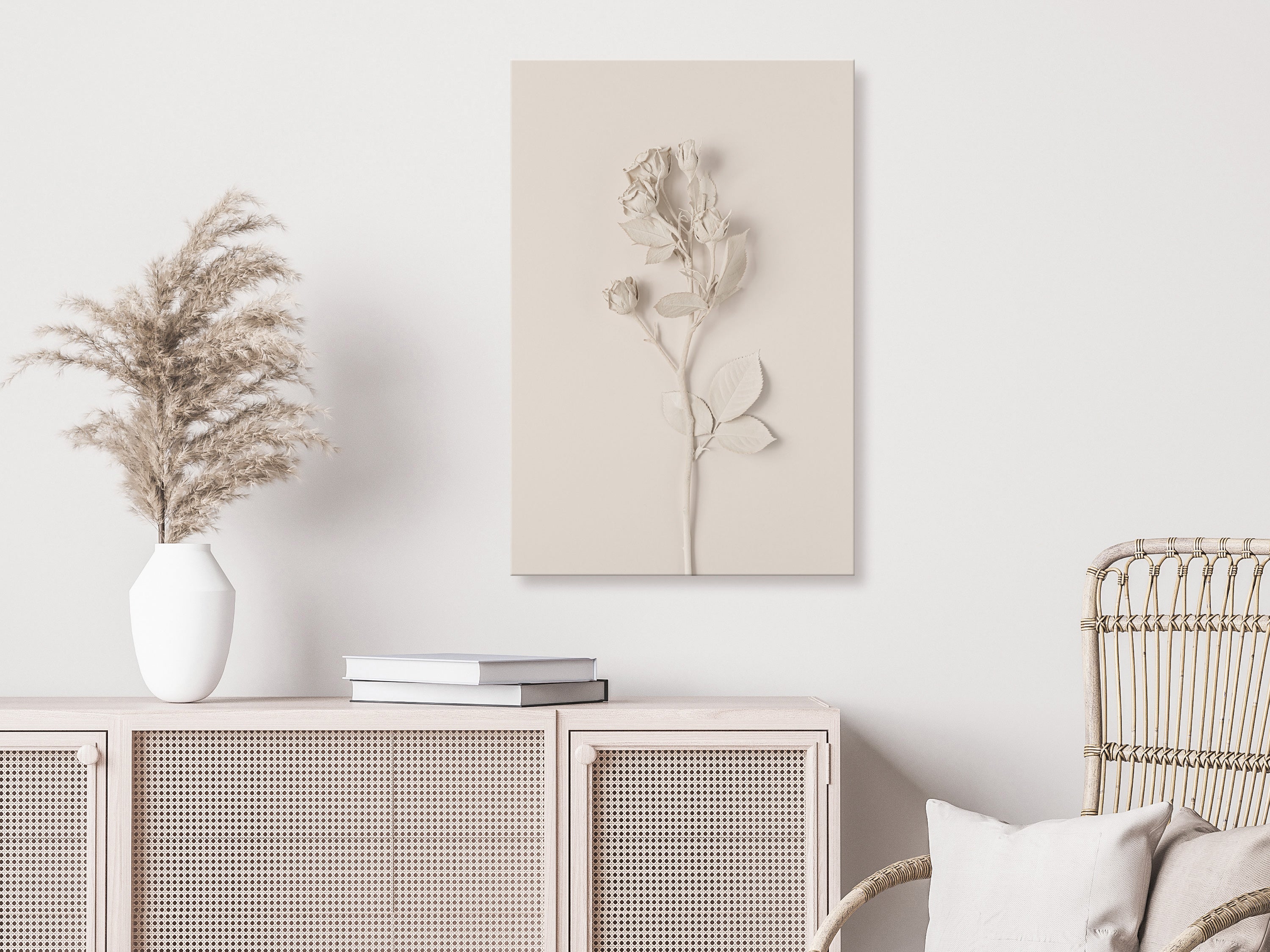Canvas Print Harmonious Rose Vertical 1 Part