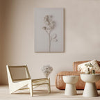 Harmonious Rose Floral Vertical Canvas Print