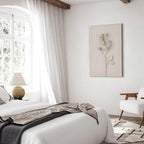 Harmonious Rose Floral Vertical Canvas Print