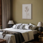 Harmonious Rose Floral Vertical Canvas Print