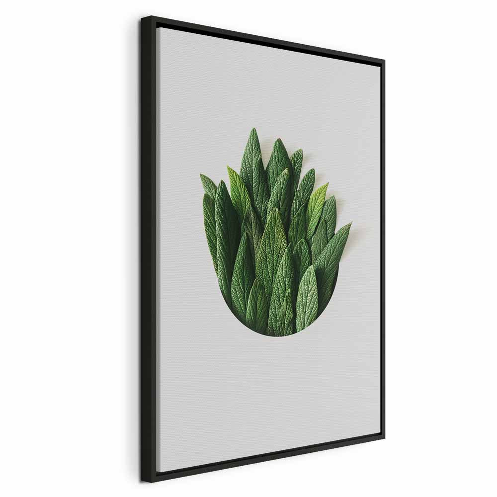 Scent Circle Leaf Botanical Canvas Print