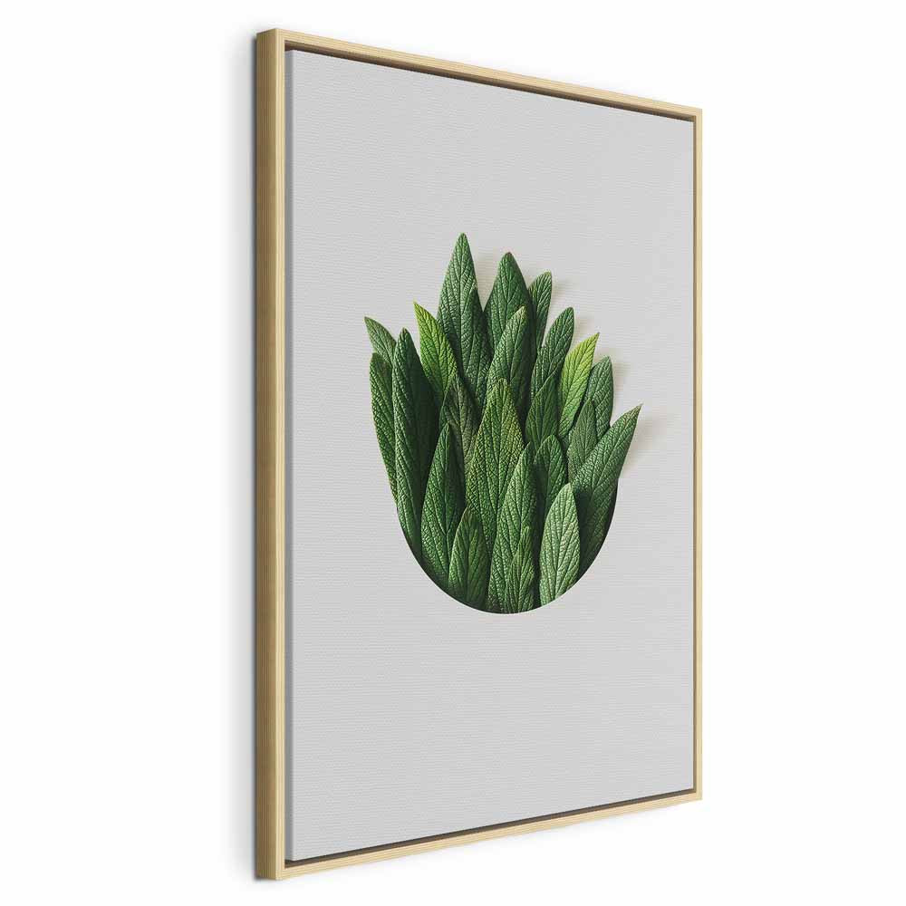 Scent Circle Leaf Botanical Canvas Print