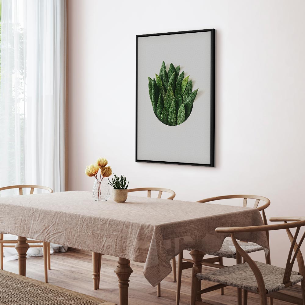 Scent Circle Leaf Botanical Canvas Print