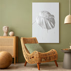 Bright Monstera Leaves Vertical Canvas Print