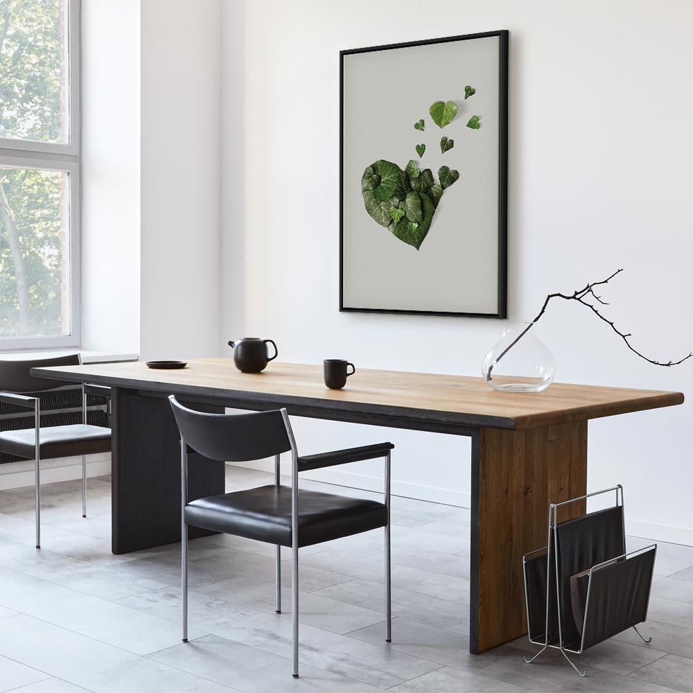 Love Ivy Green Leaves Vertical Canvas Print