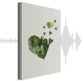 Love Ivy Green Leaves Vertical Canvas Print