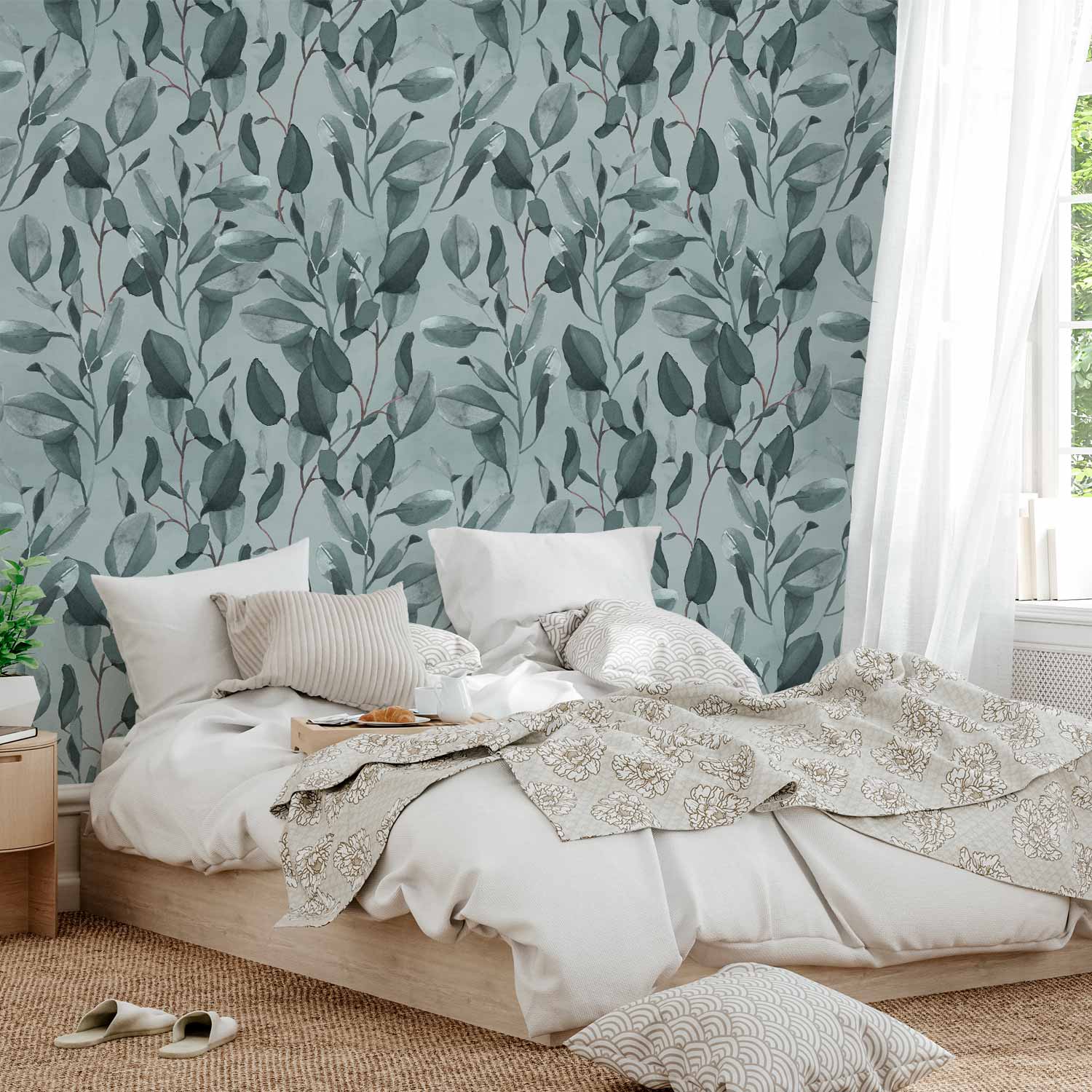 Tangled Leaves Nature Wall Mural