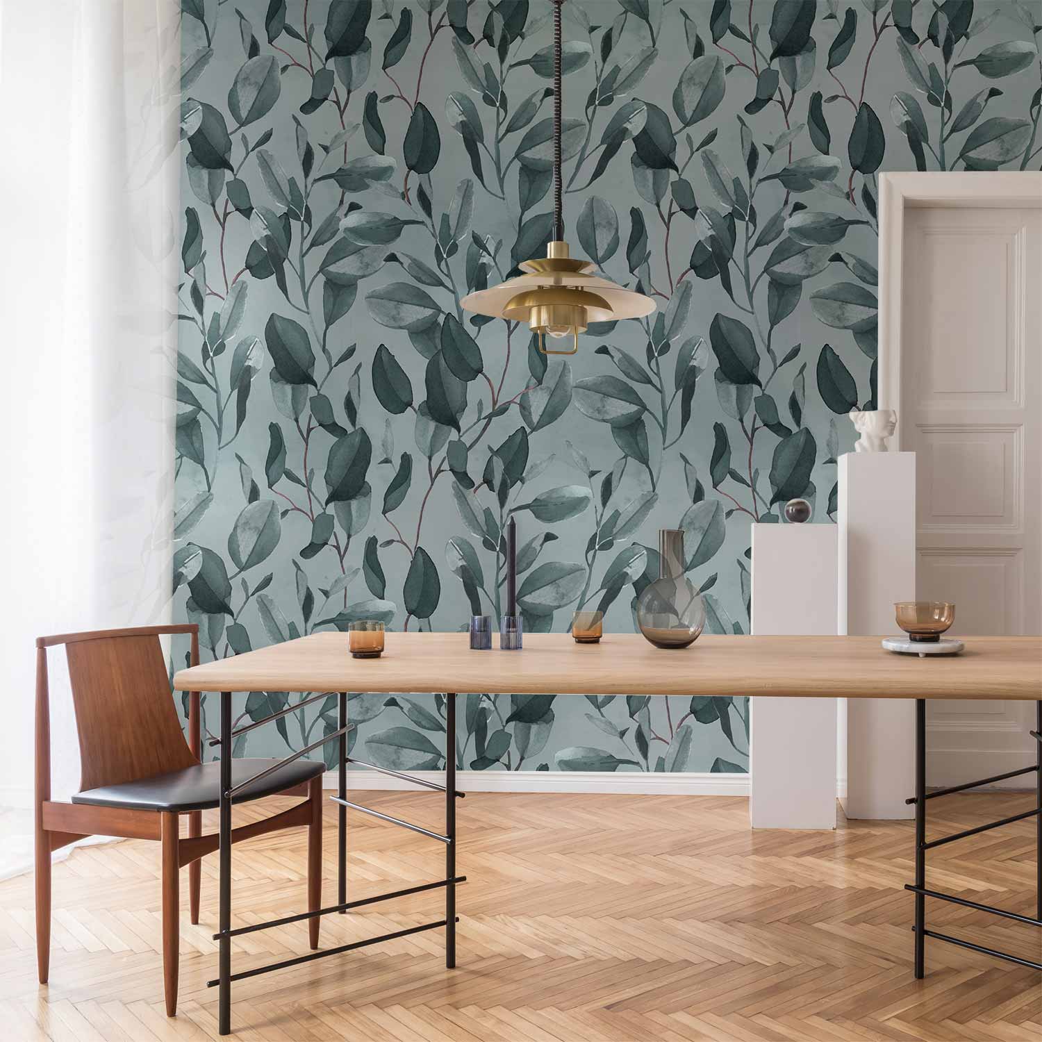 Tangled Leaves Nature Wall Mural