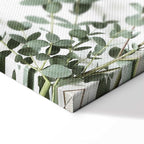 Eucalyptus Leaves Botanical Vertical Canvas Print