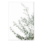 Eucalyptus Leaves Botanical Vertical Canvas Print