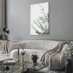 Eucalyptus Leaves Botanical Vertical Canvas Print