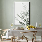 Eucalyptus Leaves Botanical Vertical Canvas Print