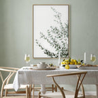 Eucalyptus Leaves Botanical Vertical Canvas Print