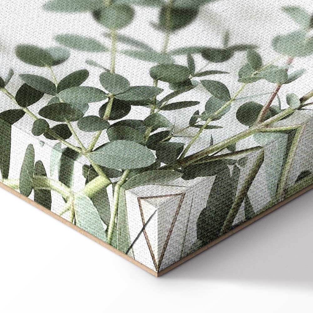 Eucalyptus Leaves Botanical Vertical Canvas Print