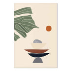 Sunny Terrace Plants Vertical Canvas Print