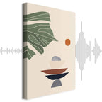 Sunny Terrace Plants Vertical Canvas Print