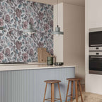 Rustic Floral Mosaic Wall Mural