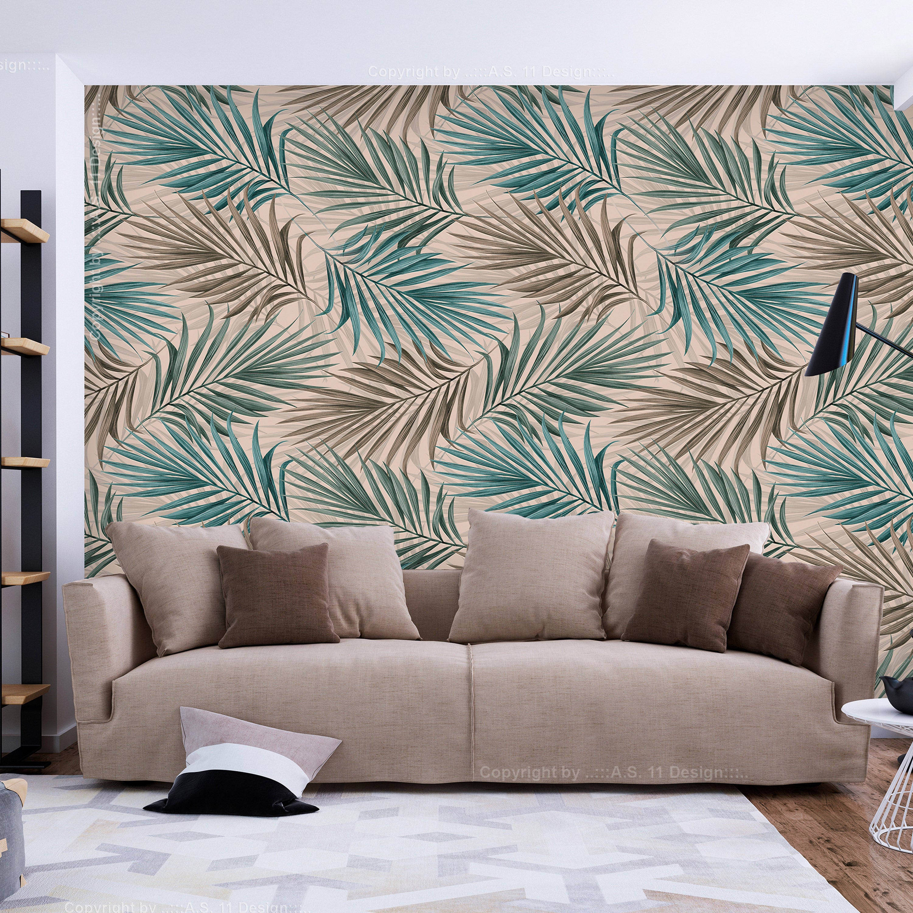 Wall Mural Leaf Chasing - Leaves