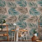 Leaf Chasing Botanical Wall Mural