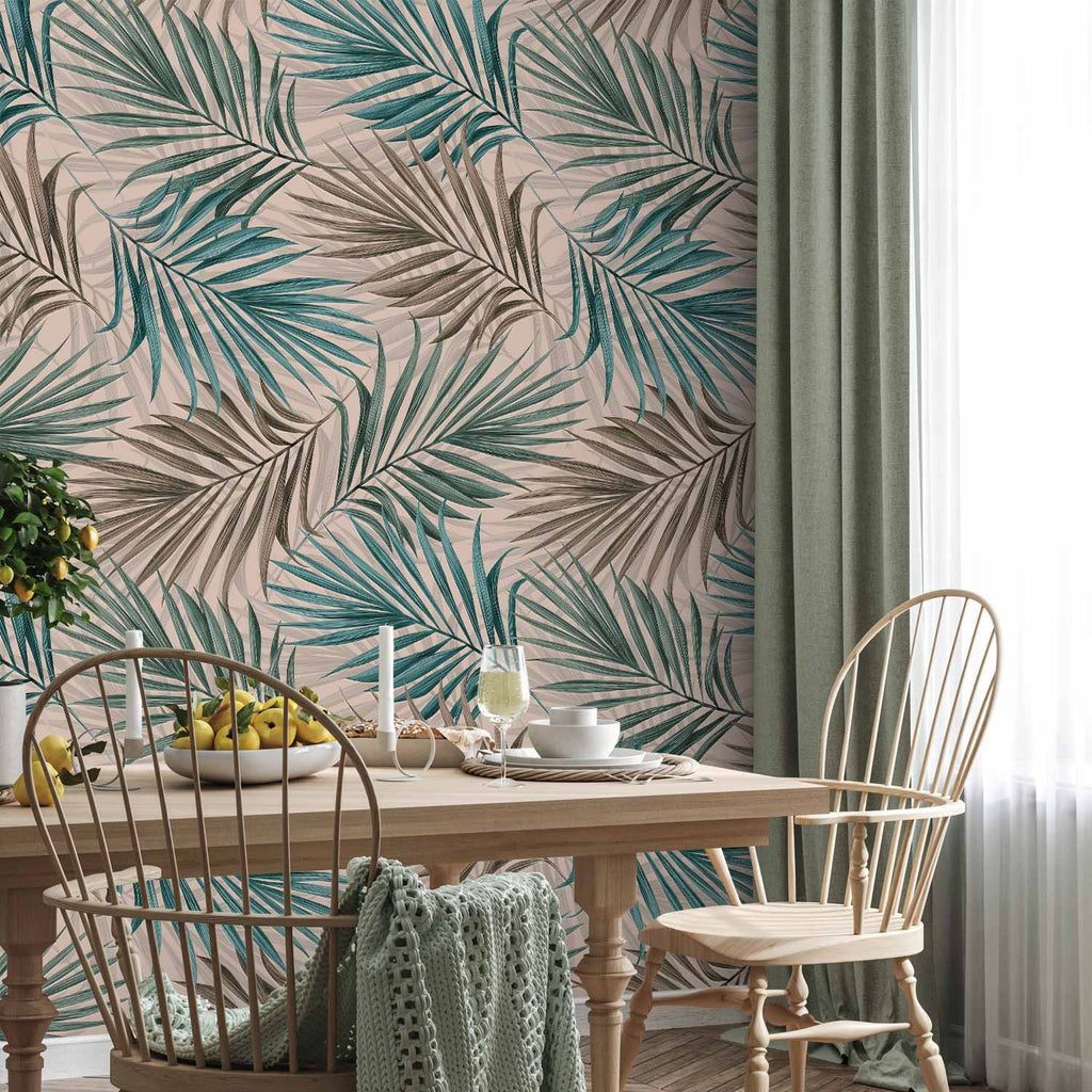 Leaf Chasing Botanical Wall Mural