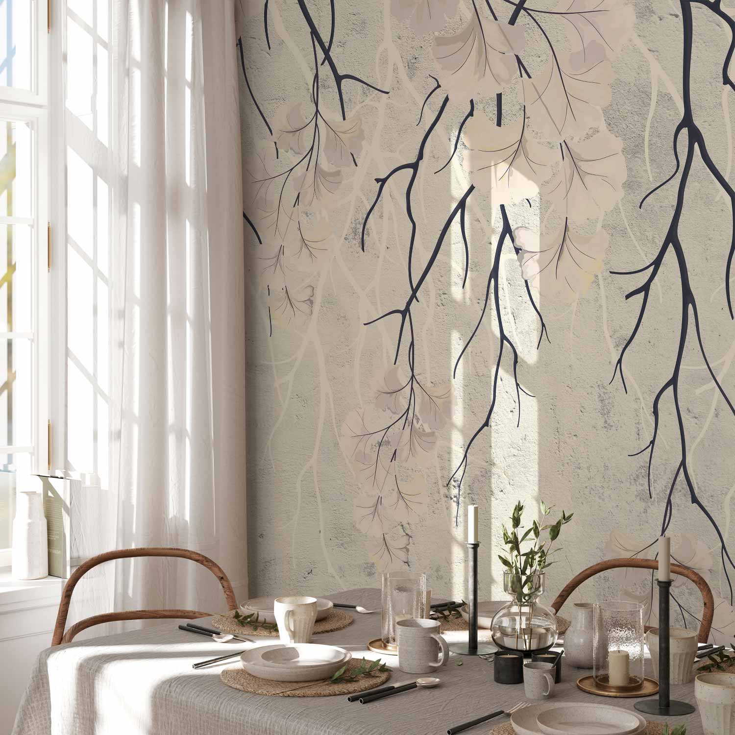 Mysterious Botanical Plants Wall Mural