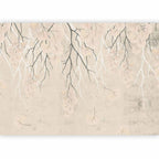 Wall mural Abstract falling leaves with branches