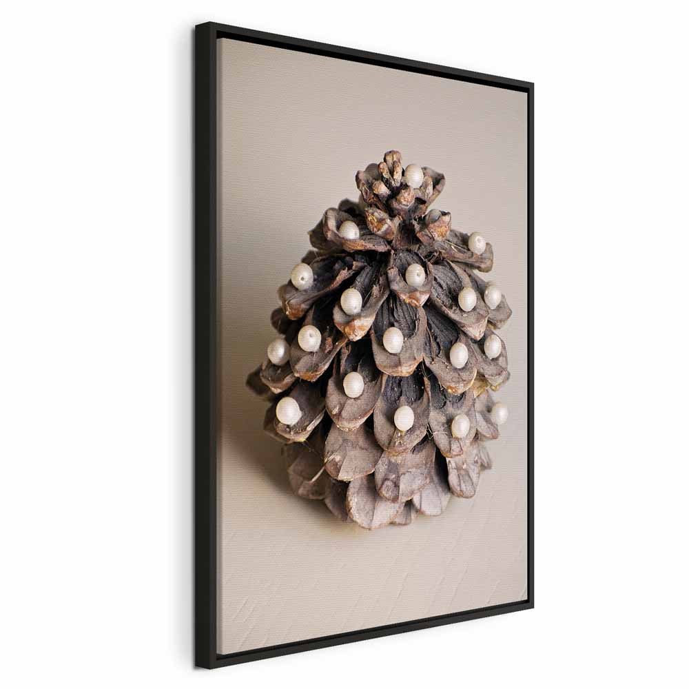 Christmas Leaves Vertical Canvas Print
