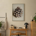 Christmas Leaves Vertical Canvas Print