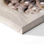 Christmas Leaves Vertical Canvas Print