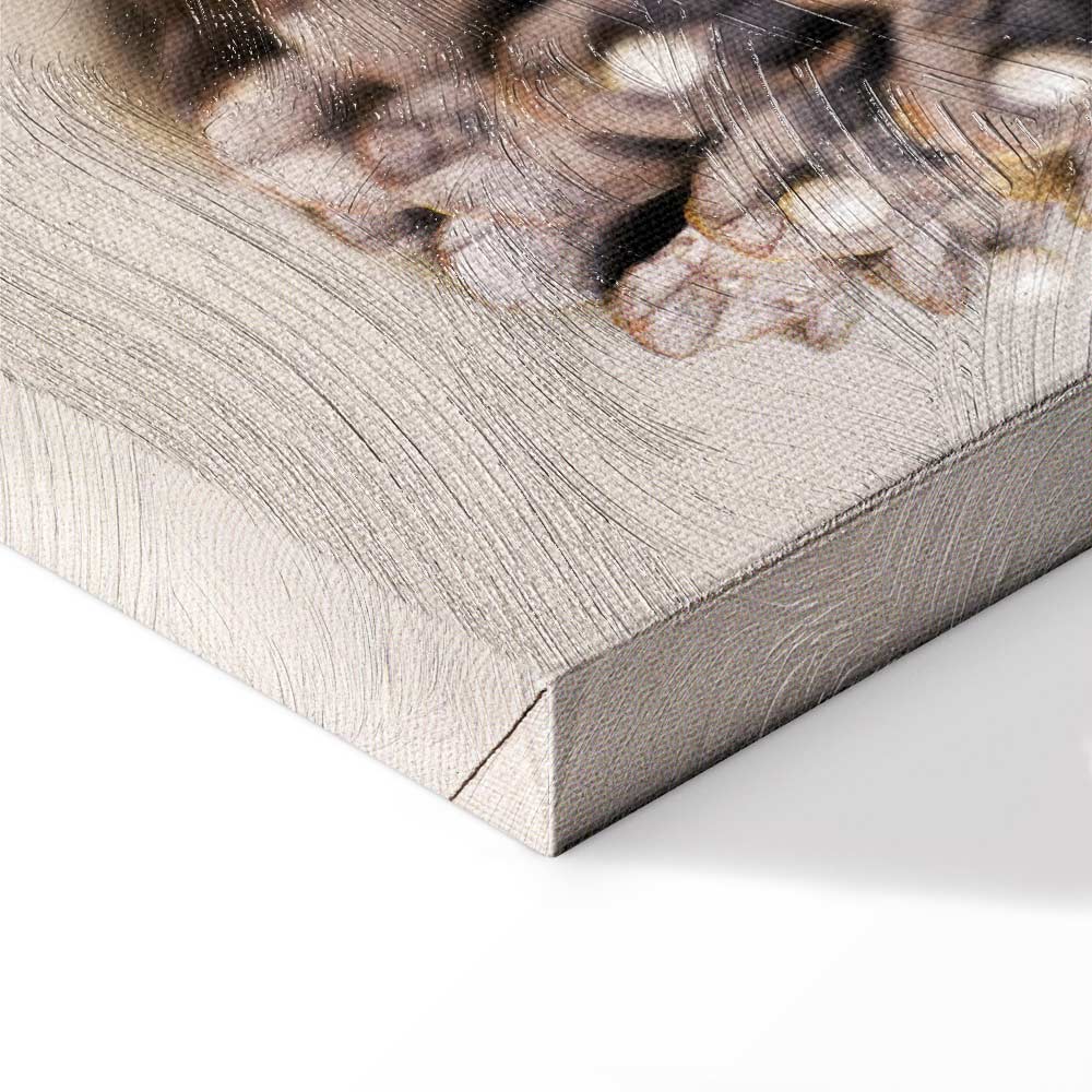 Christmas Leaves Vertical Canvas Print