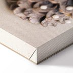 Christmas Leaves Vertical Canvas Print