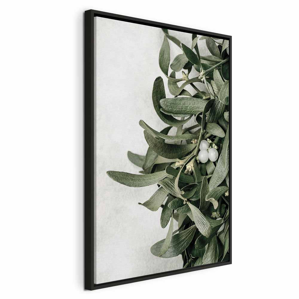 Christmas Mistletoe Botanical Canvas Print