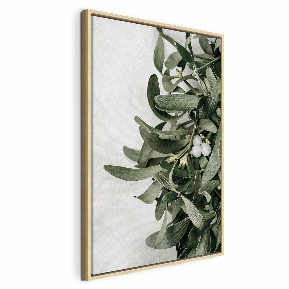 Christmas Mistletoe Botanical Canvas Print