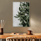 Christmas Mistletoe Botanical Canvas Print
