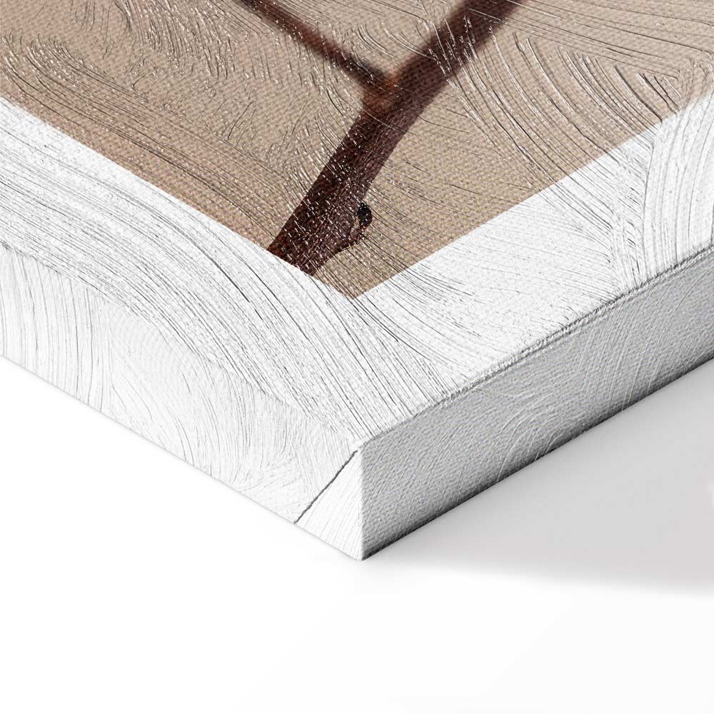 Cotton Flower Botanical Vertical Canvas Print