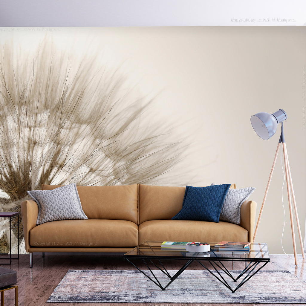 Wall Mural - Nature Close-Up - Sepia Flowers