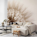 Wall Mural - Nature Close-Up - Sepia Flowers