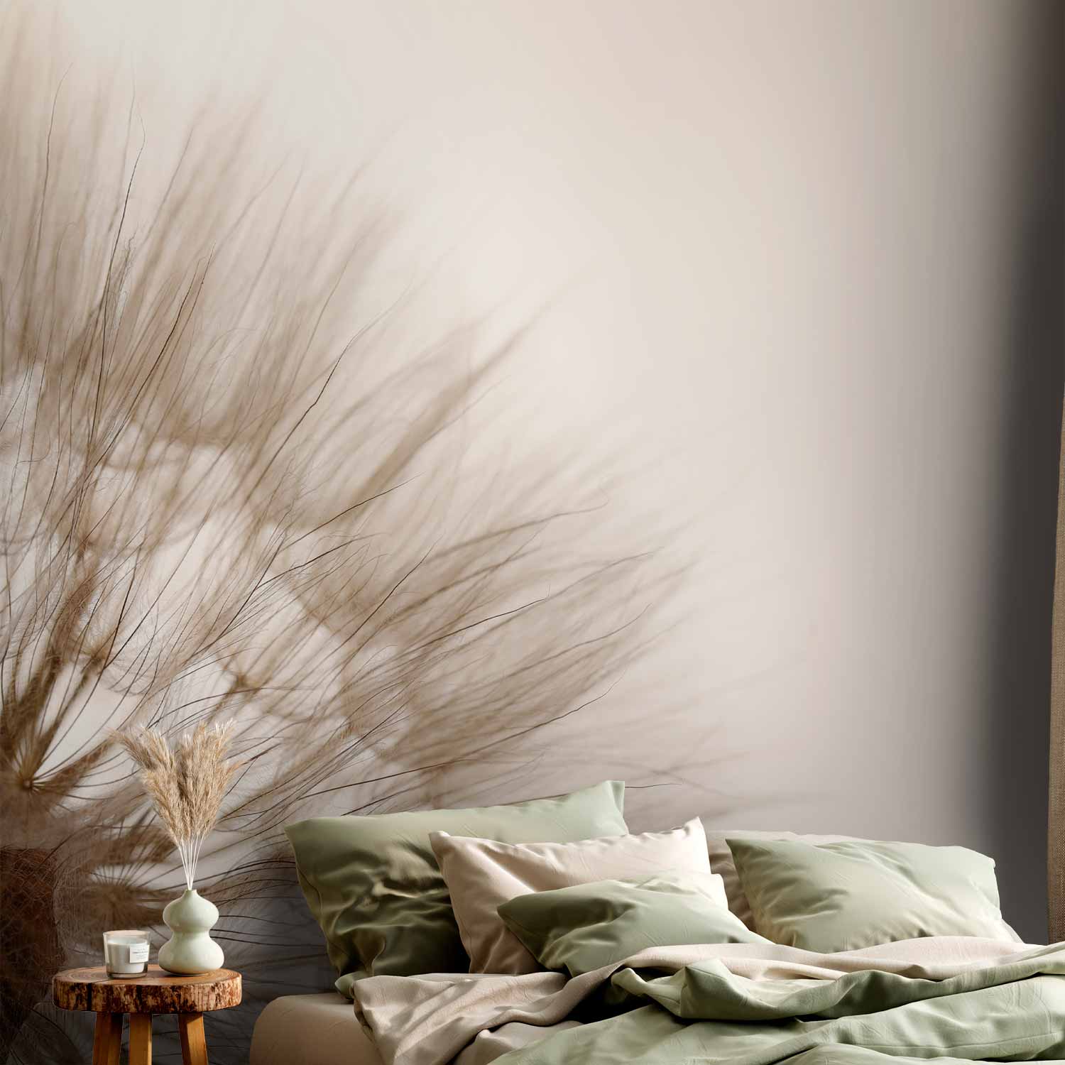 Sepia Blowfly Flower Close-Up Wall Mural