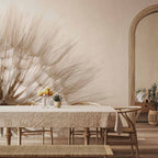 Sepia Blowfly Flower Close-Up Wall Mural