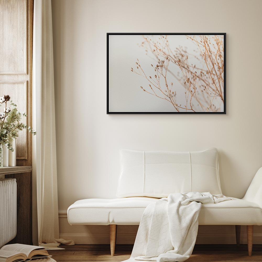 Minimalist Twig Nature Canvas Print
