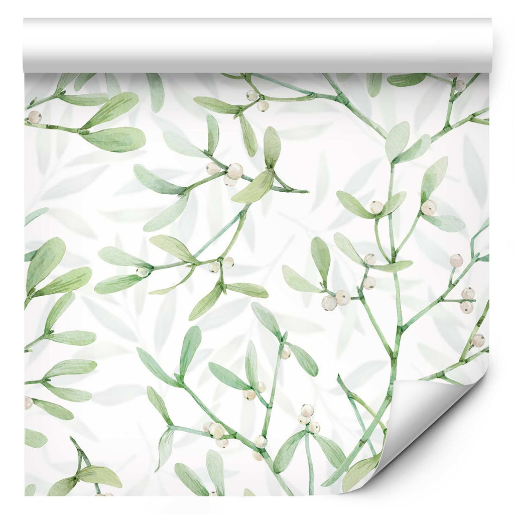 Wallpaper Leaves Under the Mistletoe